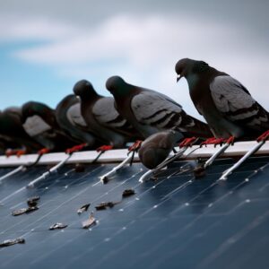 Pigeon Droppings on Solar Panels
